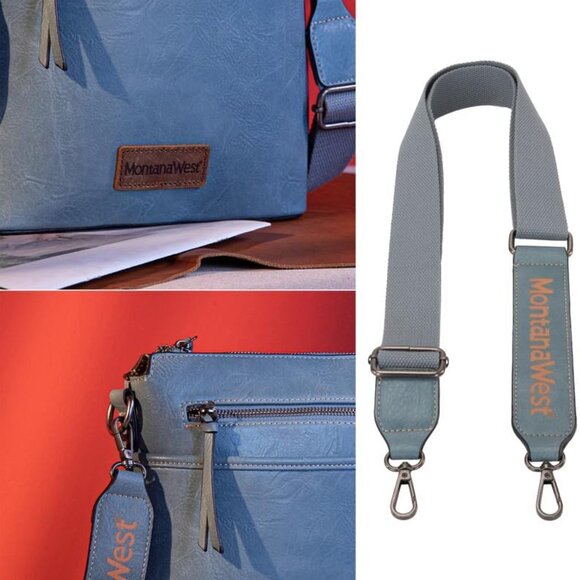 Crossbody Bag for Women Multi Pocket Cross Body Bag Purses with Guitar Strap - Picture 4 of 6